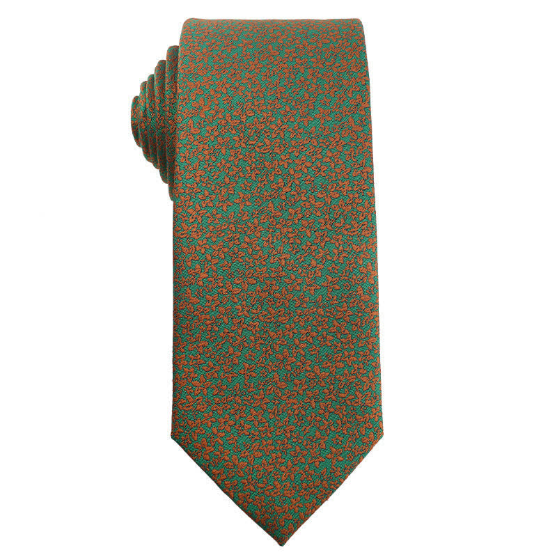 Men's Fresh Green & Yellow Series Necktie - Floral - image 3