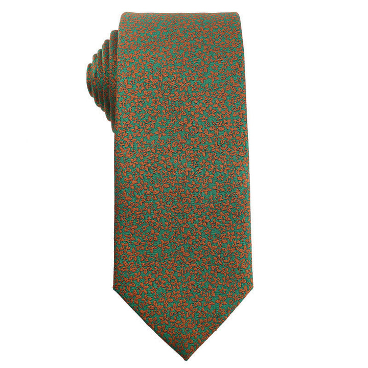 Men's Fresh Green & Yellow Series Necktie - Floral - image 3