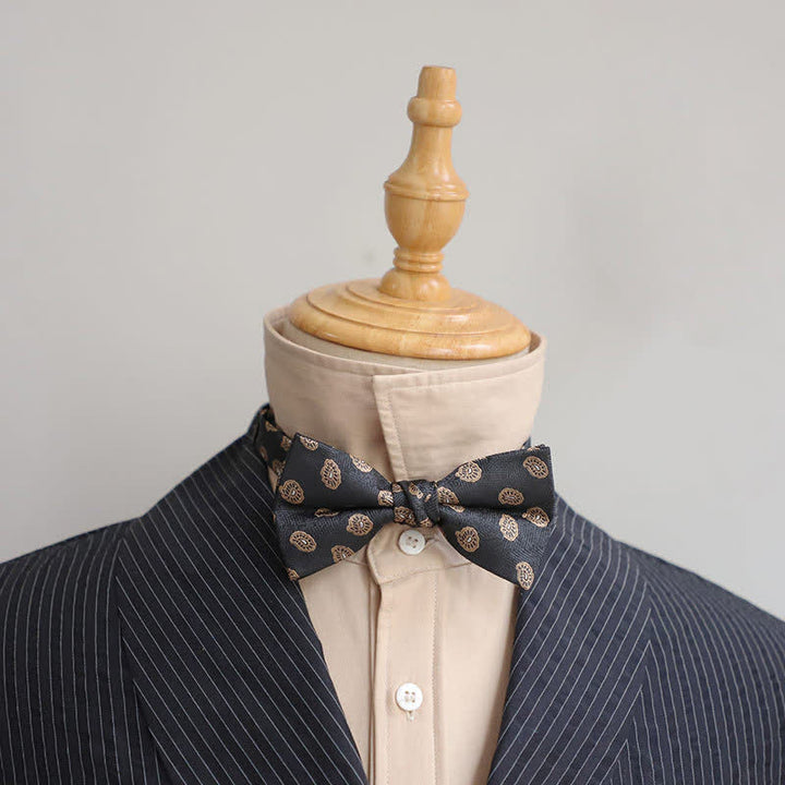 Men's Delicate Vintage Plain Bow Tie