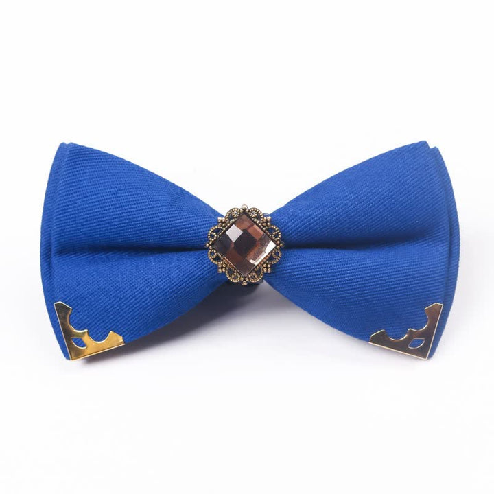 Men's Gem Golden Edge Cotton Bow Tie