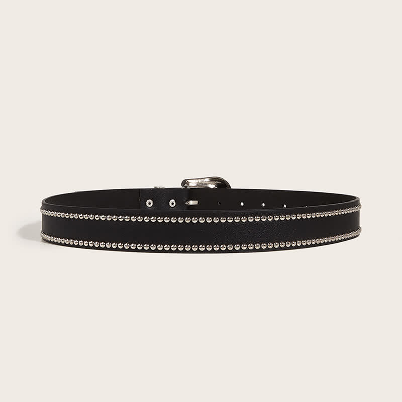 Women's Stunning Rivet Punk Style Leather Belt