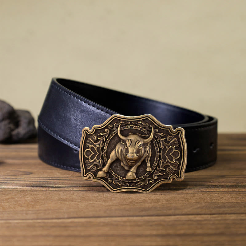 Men's DIY Matador Buckle Leather Belt