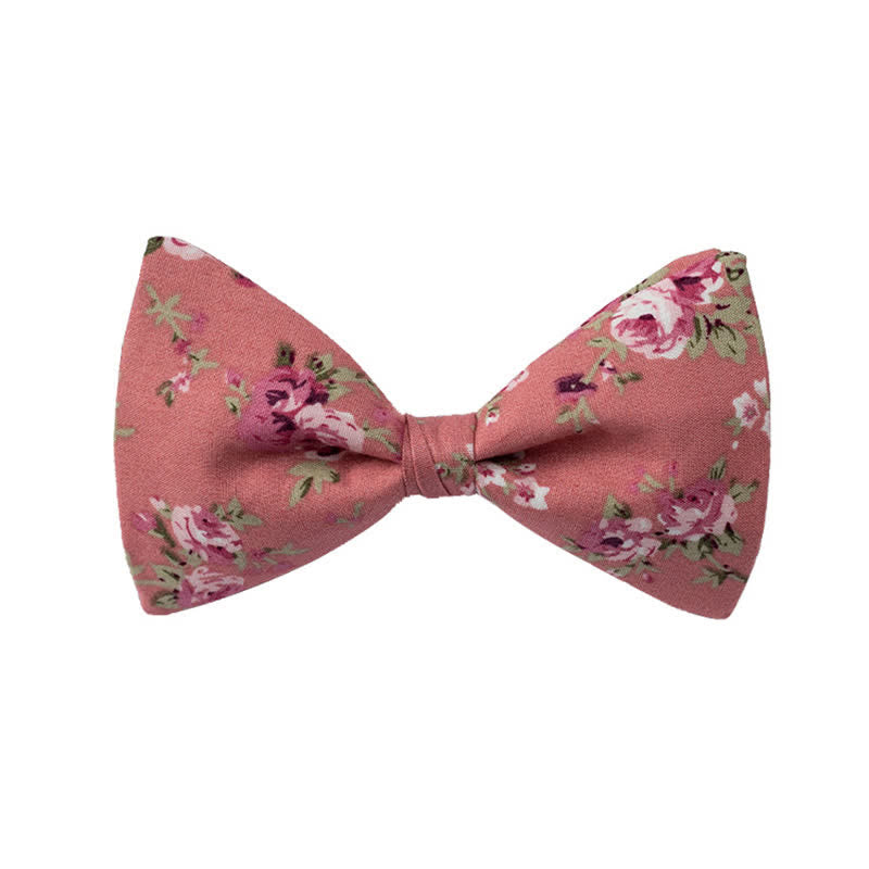 Men's Graphic Floral Wedding Bow Tie