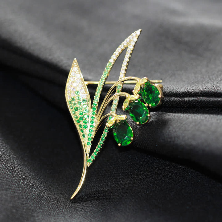 Women's Bellflower Lily Of The Valley Brooch