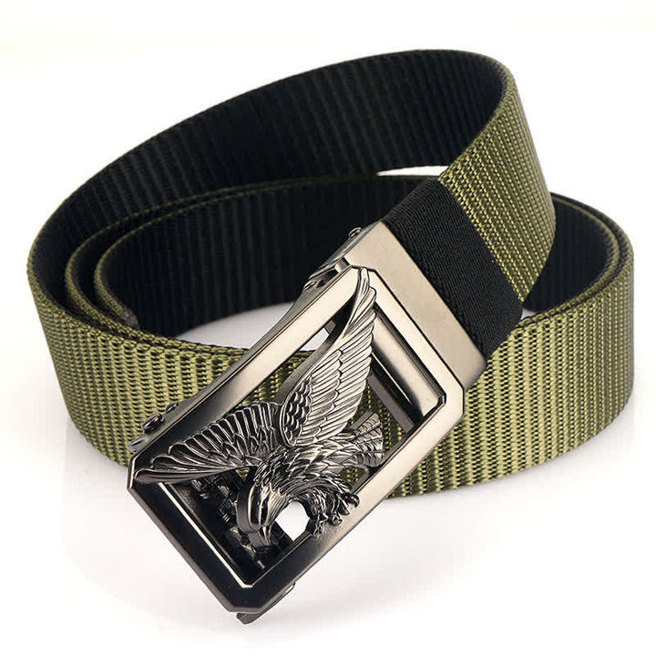 Men's Soaring Hawk Eagle Double-Sided Nylon Belt