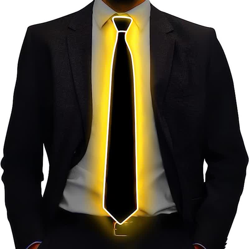 Funny Neon LED Colorful Glowing Necktie