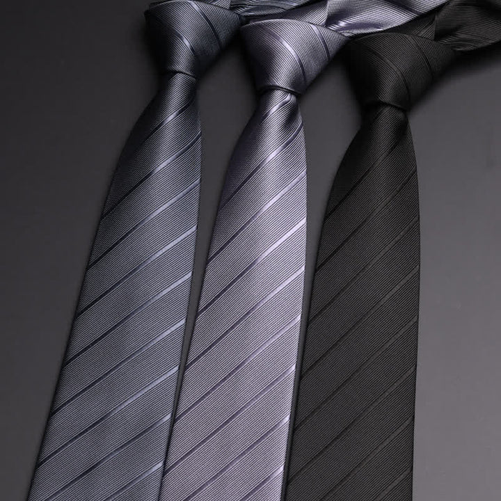 Men's Dark Colored Twill Business Necktie - image 0