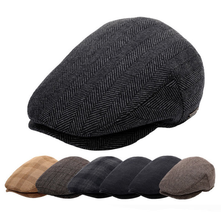 Sport Ivy Flat Cap with Earflap Beret