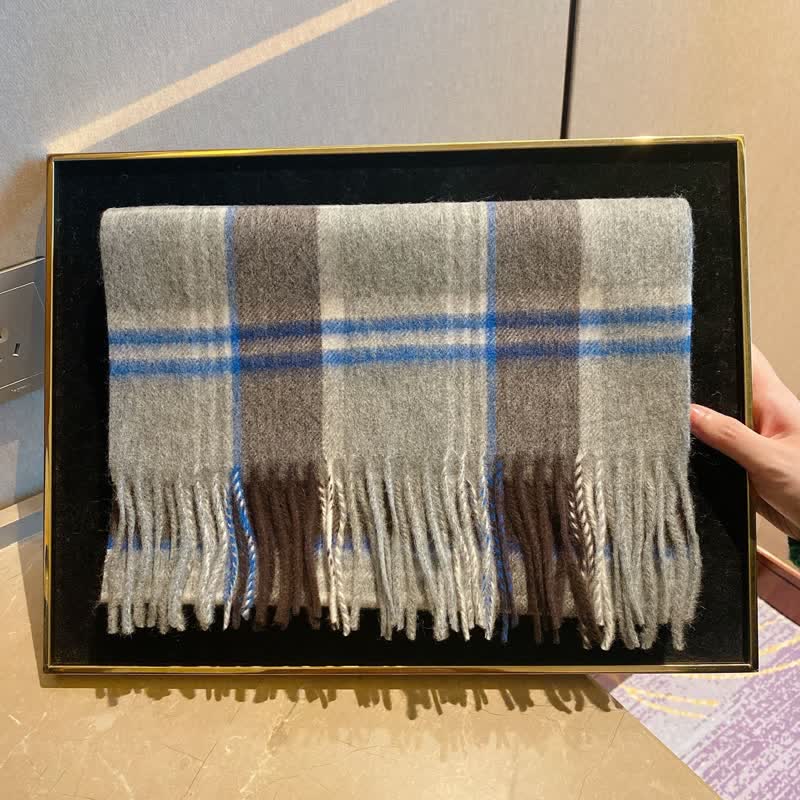 Unisex British Street Style Scotland Tartan Scarf