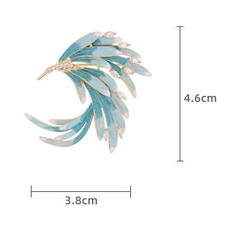 Women's Palace Phoenix Gradient Color Brooch