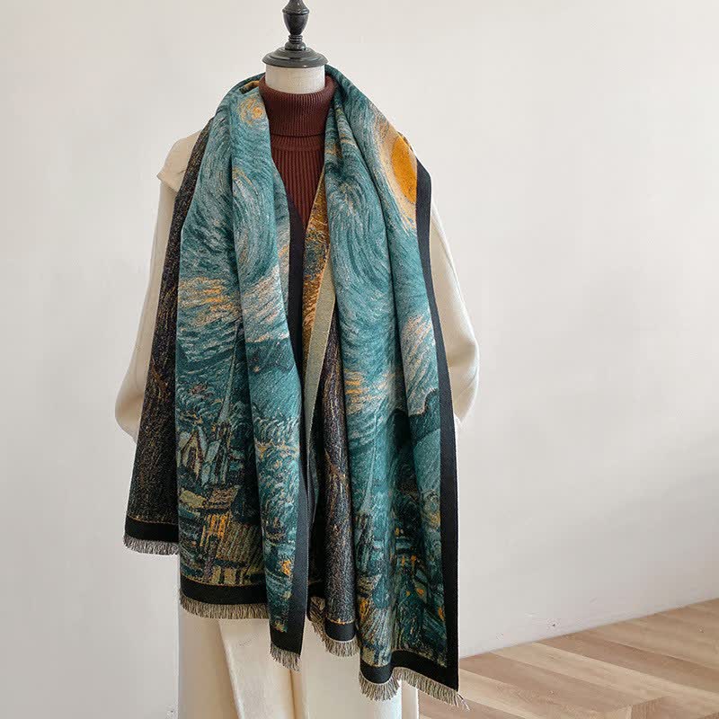 Women's Van Gogh Starry Night Scarf