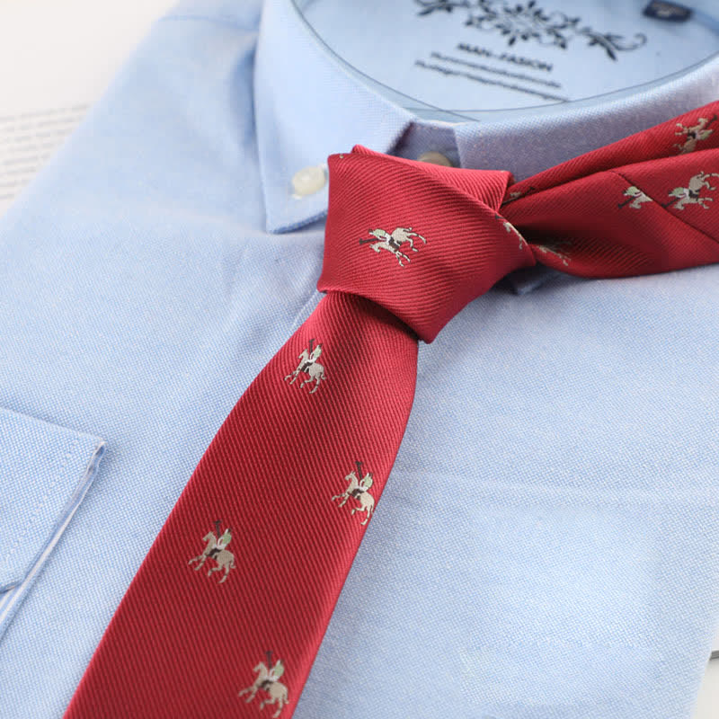 Men's Playful Animals Countryside Necktie