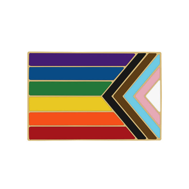 3Pcs Show Your Pride Rainbow Flag Brooch