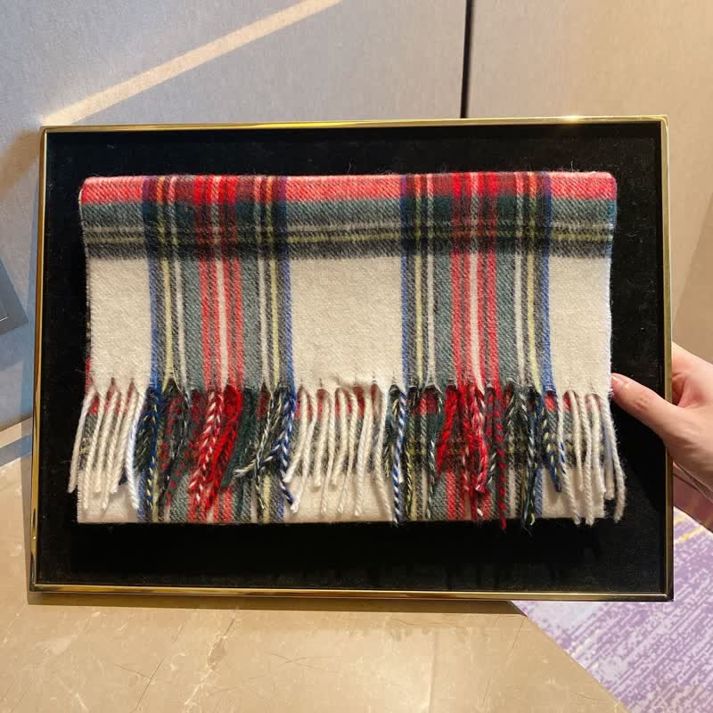 Unisex British Street Style Scotland Tartan Scarf