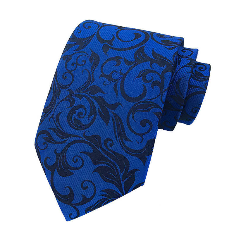 2Pcs Men's Plant Swirl Floral Necktie Set - image 9