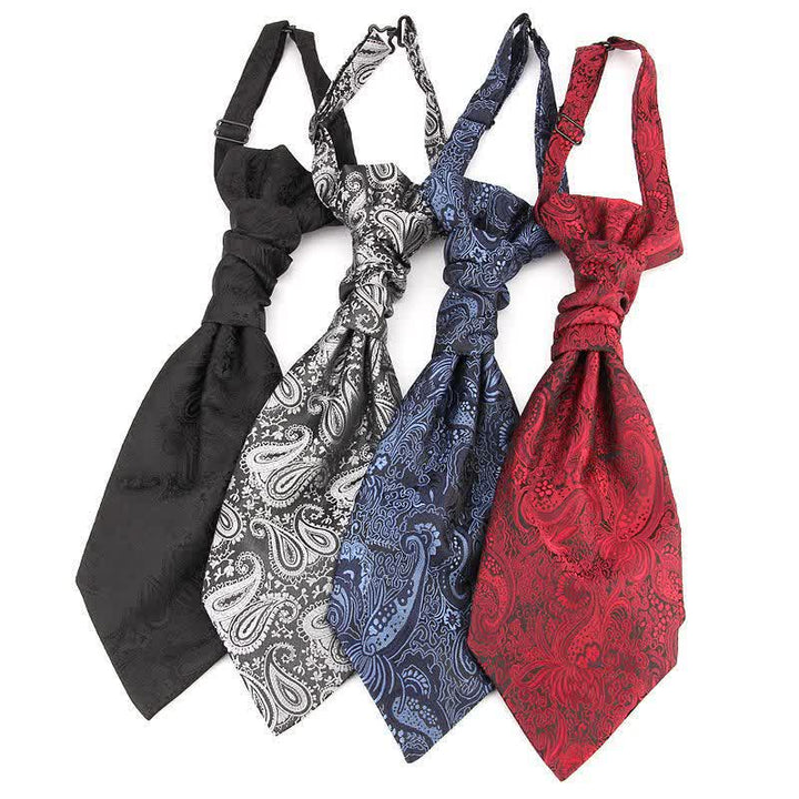 Men's Paisley Suit Vest Pre-tied Necktie