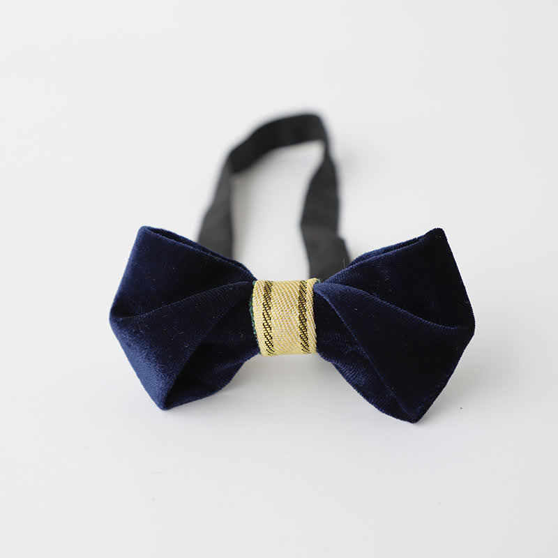 Men's Simple Twisting Velvet Bow Tie