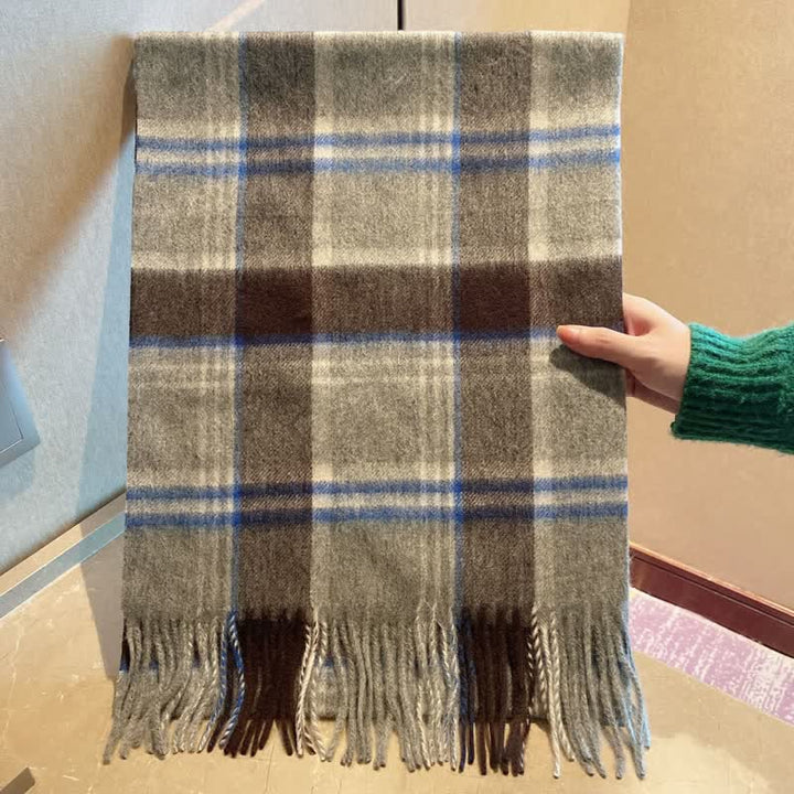 Unisex British Street Style Scotland Tartan Scarf