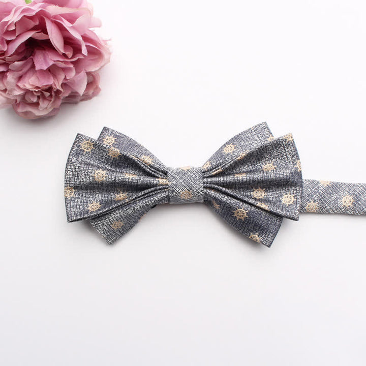 Men's Fangled Jacquard Texture Suit Bow Tie