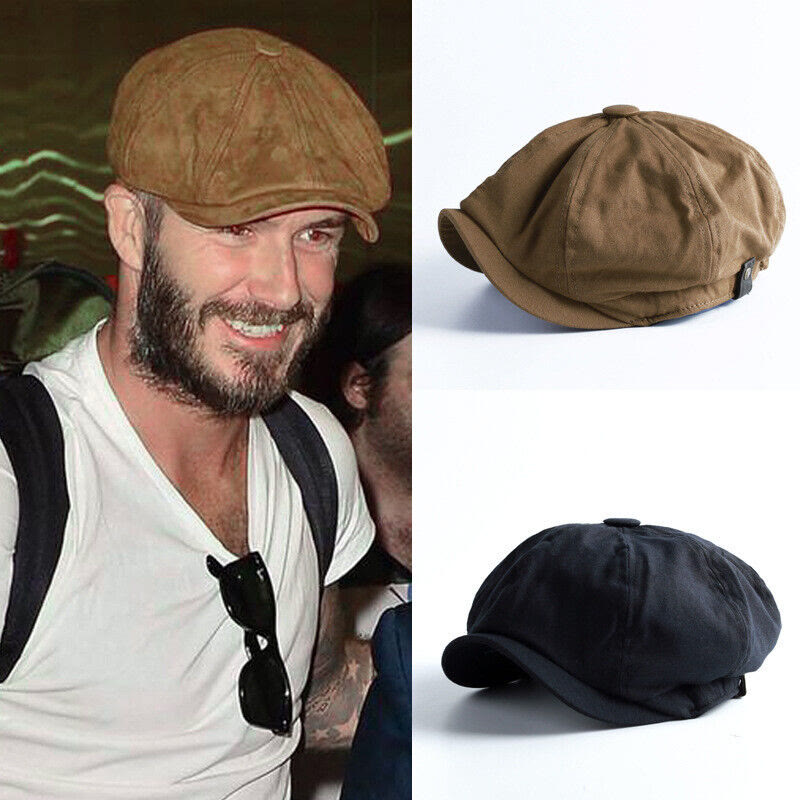 British Newsboy Cotton Octagonal Beret Cap - image 1