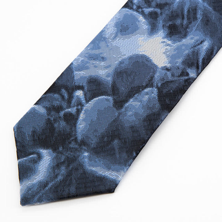 Men's Abstract Dark Blue Dreamworld Necktie - image 2