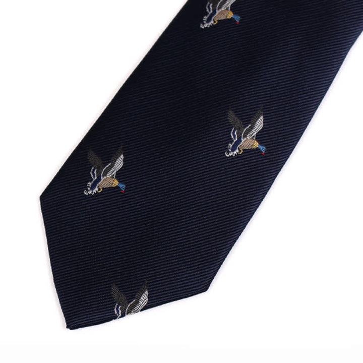 Men's MidnightBlue Flying Ducks Necktie