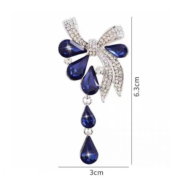 Women's Novelty Teardrop Bowknot Brooch