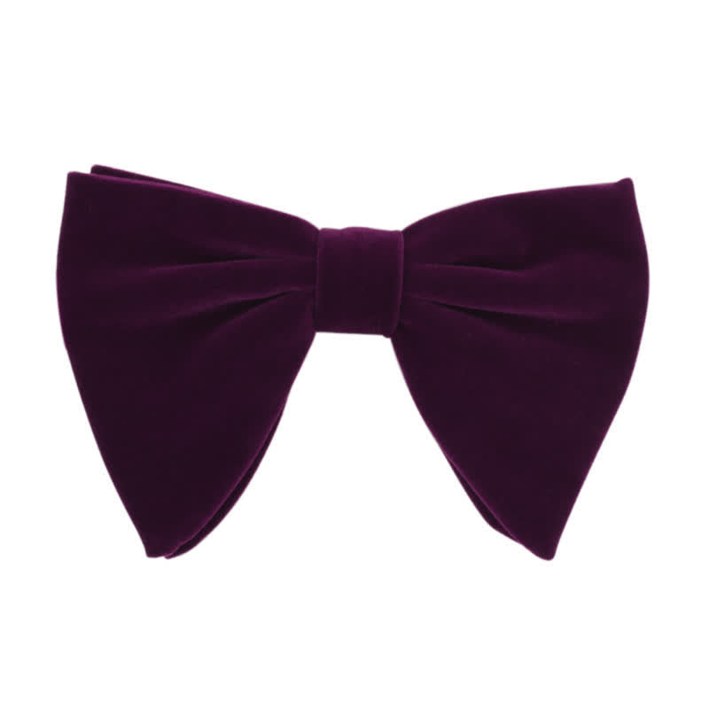 Men's Gentleman Oversize Droopy Velvet Bow Tie