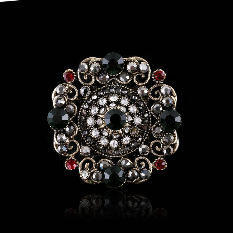 Women's Baroque Palace Crystal Brooch