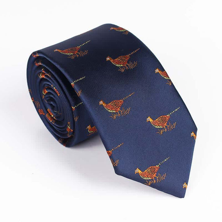 Men's Flying Bird Embroidered Necktie