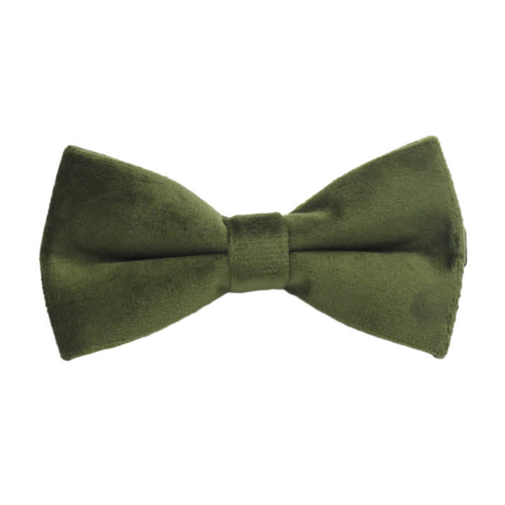 Men's Solid Color Formal Velvet Bow Tie