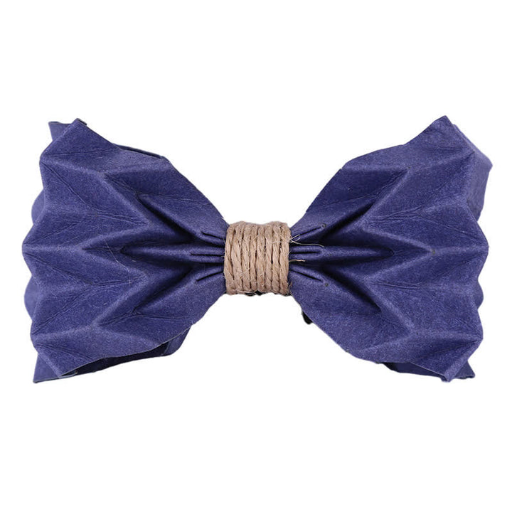 Men's Creative Environmental Kraft Paper Bow Tie