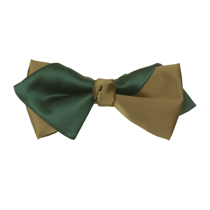 Men's Two Tone Colour Blocking Bow Tie