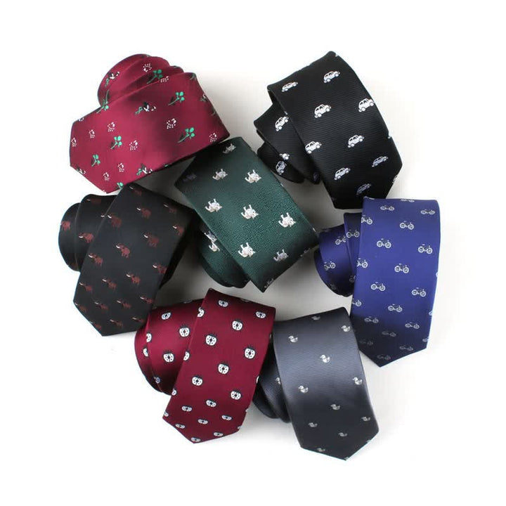 Men's Cute Cartoon Motifs Necktie - image 1