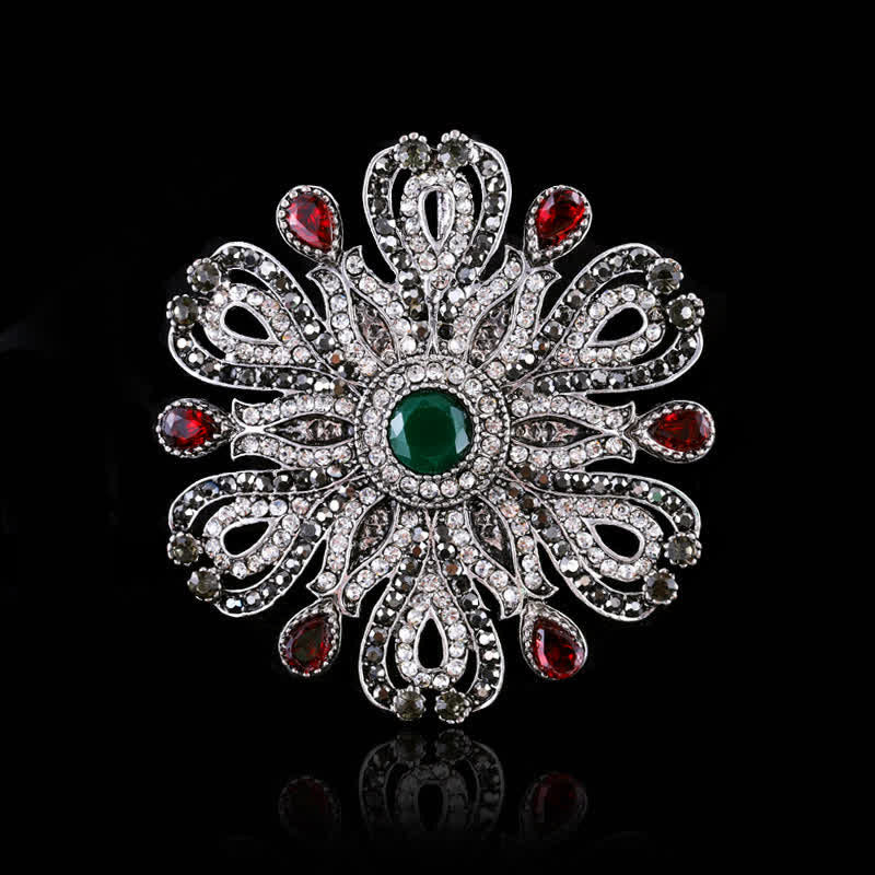 Women's Baroque Palace Crystal Brooch