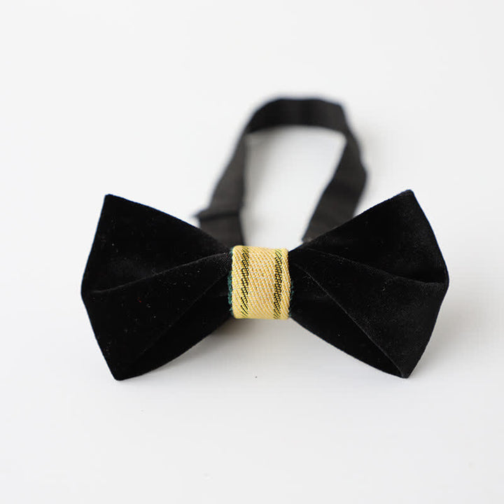 Men's Simple Twisting Velvet Bow Tie