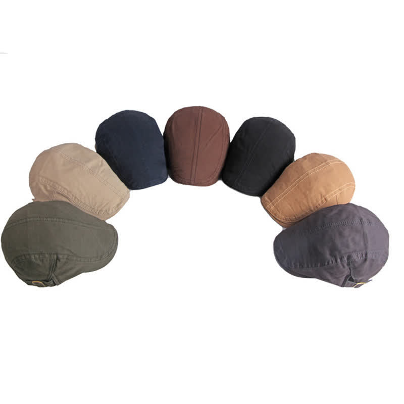 Retro Painter Cotton Beret Flat Cap