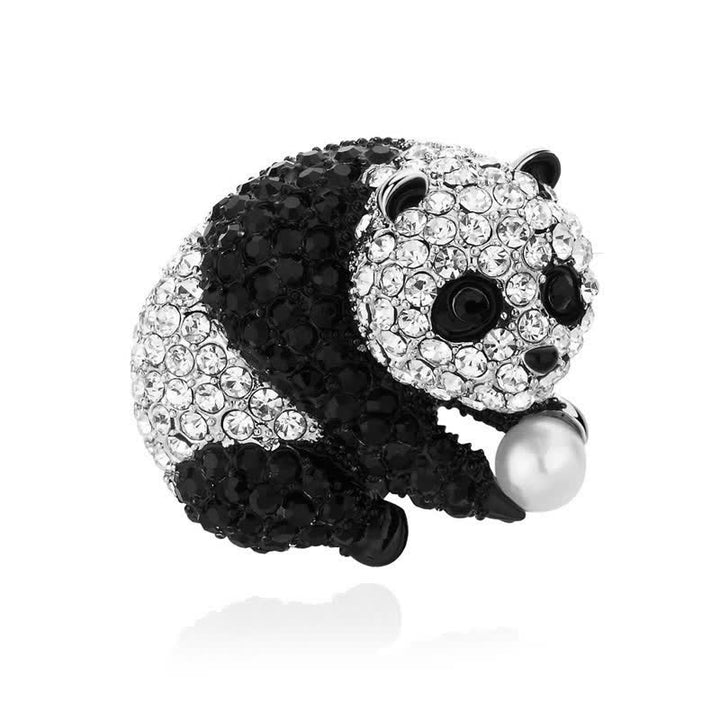 Women's Panda Sparkling Body Brooch