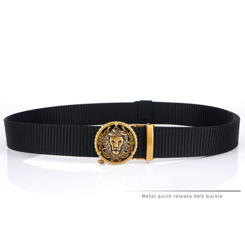 Men's Jungle Lion King Nylon Belt