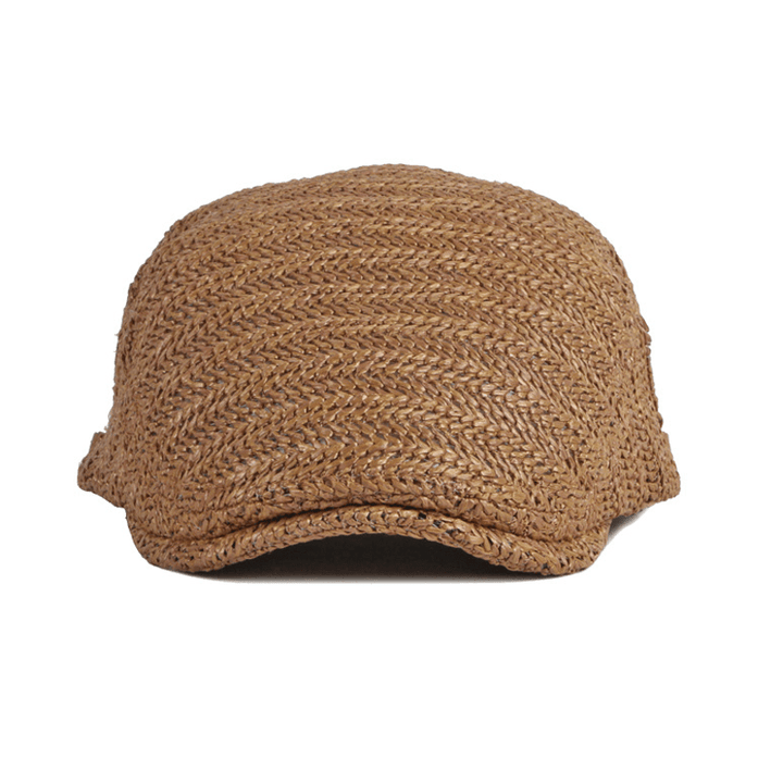 Summer Sunshade Weave Beret Cap