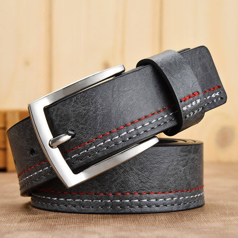 Men's Retro Floral Decorative Leather Belt