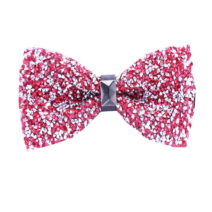 Men's Sparkle Star Glitter Crystal Bow Tie