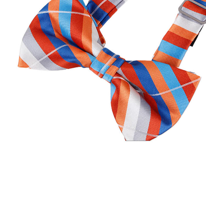 Men's Captivating Bright Striped Bow Tie