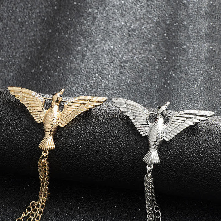 Men's Victory Bird Chain Brooch