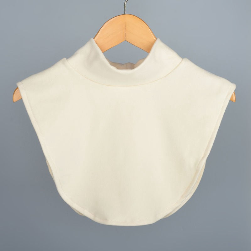 Warm Fleece Thickened Detachable Fake Turtleneck Collar - Beige - Half High Neck - One Size - image 12
