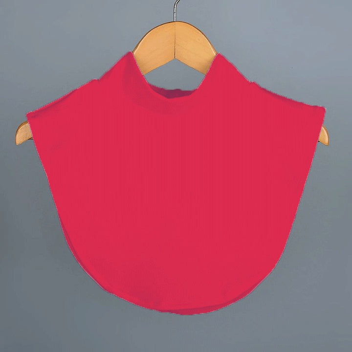 Warm Fleece Thickened Detachable Fake Turtleneck Collar - Red - Half High Neck - One Size - image 13