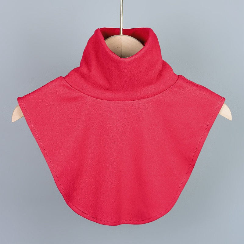 Warm Fleece Thickened Detachable Fake Turtleneck Collar - Red - High Neck - One Size - image 7