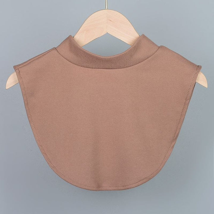 Warm Fleece Thickened Detachable Fake Turtleneck Collar - Coffee - Half High Neck - One Size - image 9